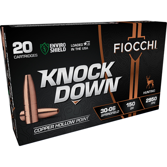 FIO KNOCK DOWN 30-06 SPR 150GR HP 20/10 - Ammunition